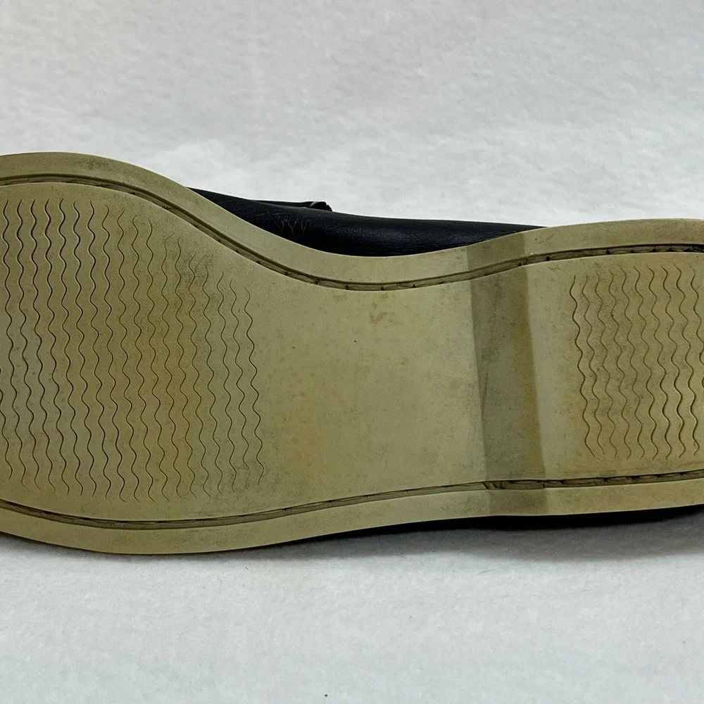 Gucci Horsebit Loafers Mens EU43 Black Leather Made Italy Rubber Sole Vintage